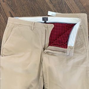 NWT Jcrew 770 chino pants with flannel lining